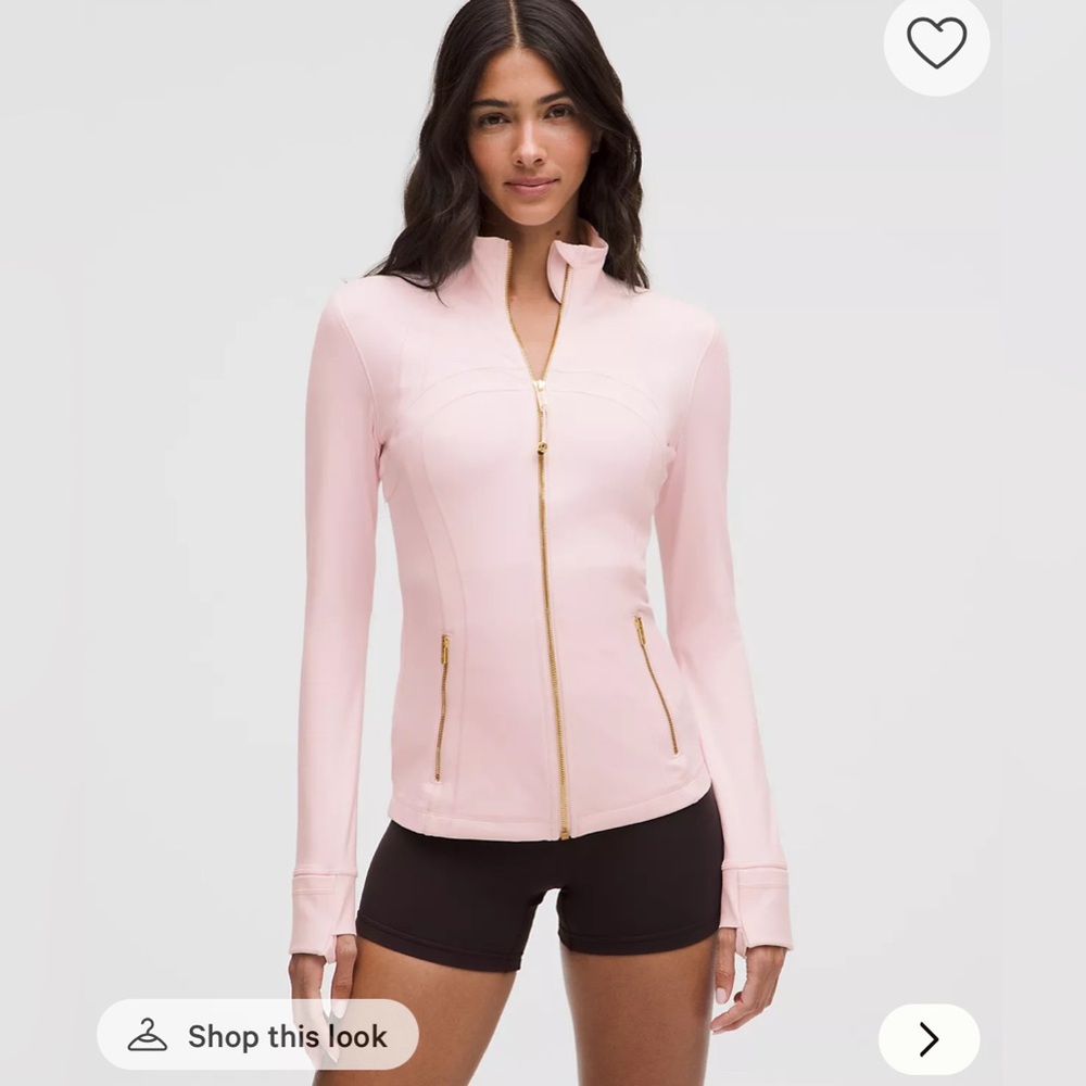 NWT Lululemon Define Jacket Nulu Blissful Pink/Gold/Gold Size 6 - Picture 2 of 13
